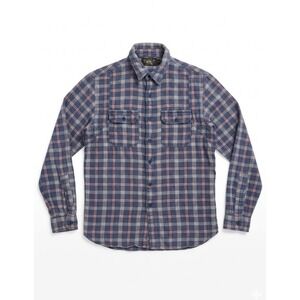 RRL Double RL Shirt Mens Multi-Color Size M Plaid Long Sleeve Gradient Comfy